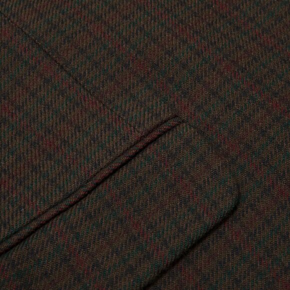 INTERNATIONAL CLUB (Fiji) 70s Plaid Brushed Wool Twill Weave Sport Coat : XXL - Picture 4 of 9